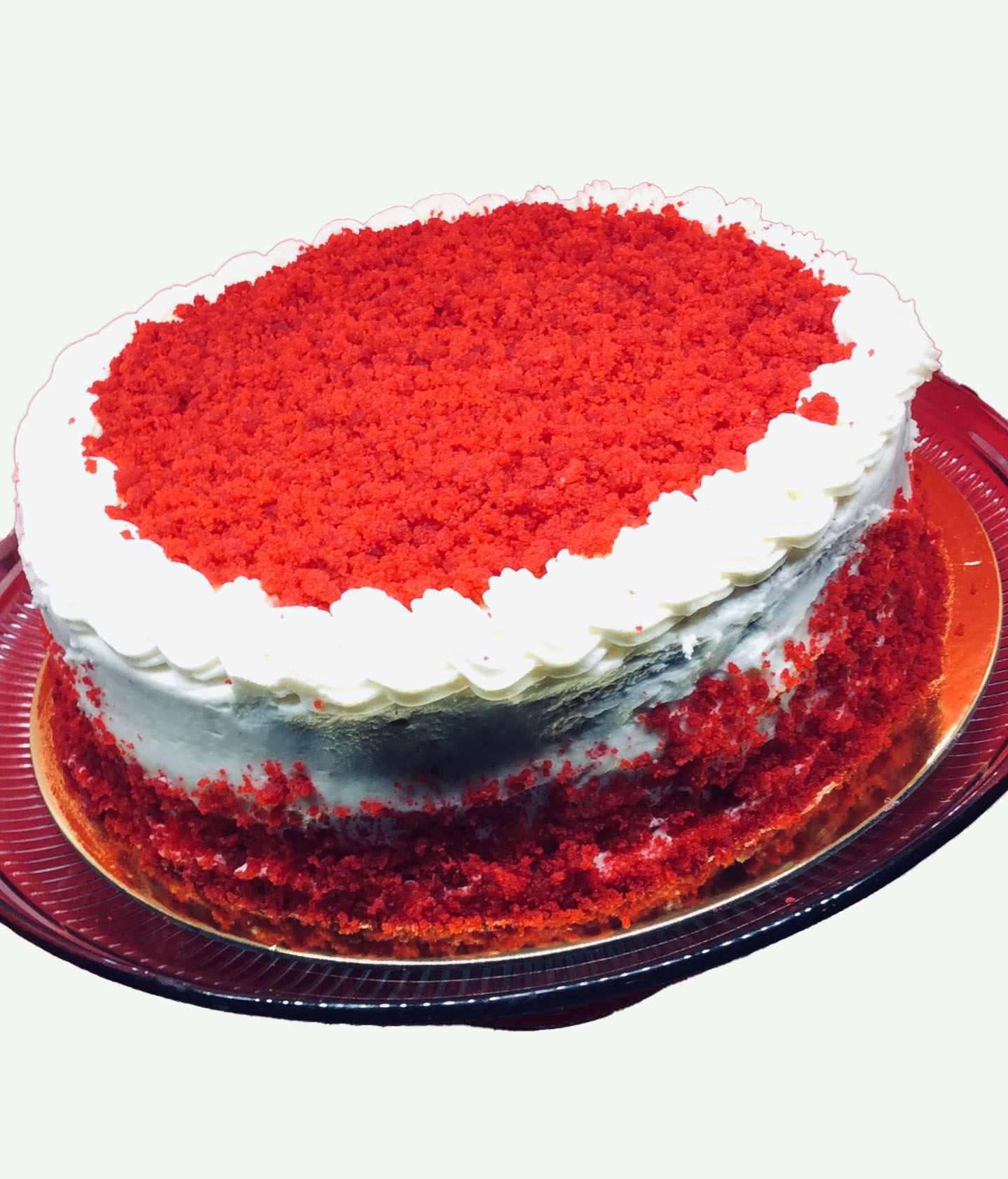9 inch Red Velvet Cake with cream cheese icing