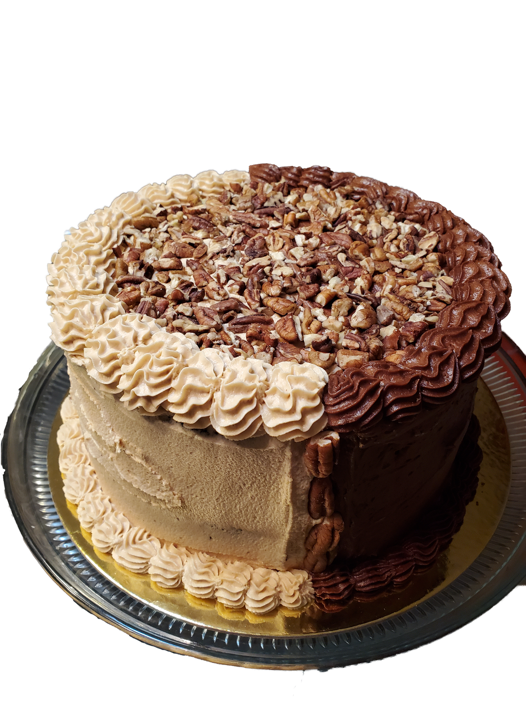 9 inch Peanut Butter Cake with chocolate icing